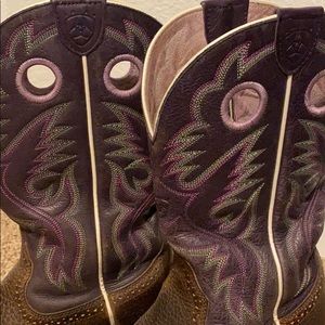 Purple cowboy boots